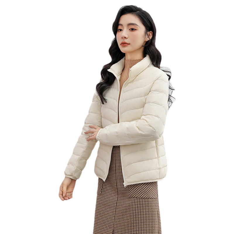 鸭鸭集团旗舰店2026款羽绒服女士短款保暖简约休闲轻薄冬外套TK 鸭集实拍商品图