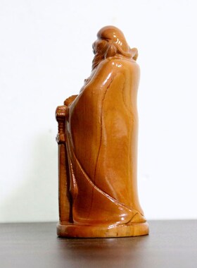 桃木雕刻钟馗画像摆件伏魔钟馗神像家居小卧室装饰礼品客厅保平安