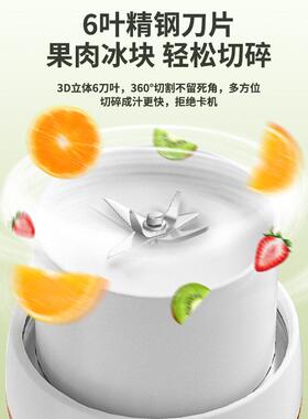 新款榨汁机家用便携式充电多功能果蔬果汁机榨汁杯吨吨杯泰国跨境