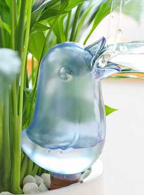 小鸟造型可视自动滴水器 懒人出差园艺自动渗水浇花神器现货