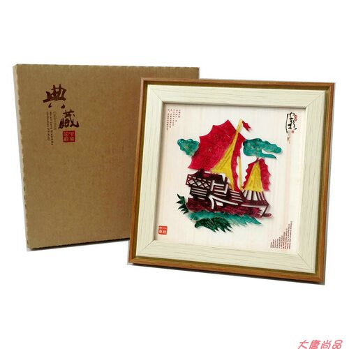 陕西手工皮影戏镜框装饰画相框摆件西安礼品工艺品非物质文化遗产 - 图3