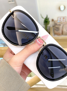 新款女士太阳眼镜圆脸墨镜防紫外线百搭时尚潮防晒大脸显瘦眼镜女