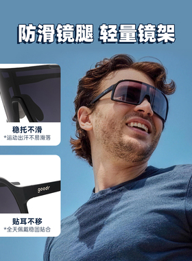 goodr ASTRO G 系列防雾大框一体式镜片款偏光运动太阳镜
