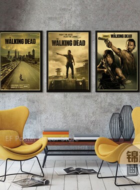The Walking Dead Poster Rick Grimes/Daryl Dixon Art Posters
