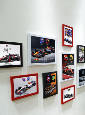 F1赛车主题相框照片墙装饰