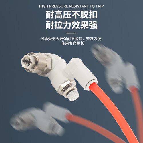 先导式单向调速逆止阀万向型ASP330F-01-06S/ASP330速度控制接头 - 图0