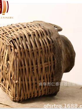 桑皮纸全糊酒篓桑皮纸封坛酒篓规格可选条编白酒珍藏酒篓