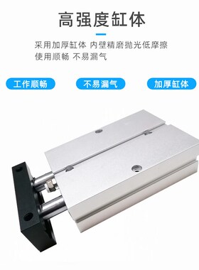 AKS艾克斯双杆气缸带磁环双轴缸TN20X10X20X30X50X80X100X125-S