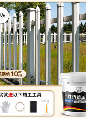 水性油漆金属漆铁锈转化剂防锈漆防腐免除锈油漆家用自刷涂料黑色