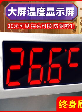 温度显示屏温度计测水温测量计温度检测器测温仪温度计工业用商用
