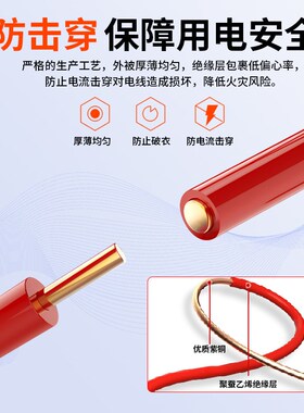 低压电工考证万用表线材练习实操工具1平BV硬线铜芯7股10平方铝线