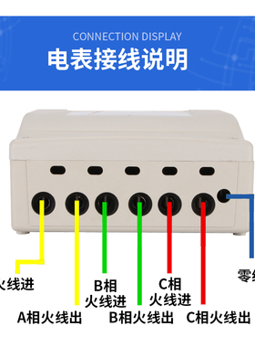 三相四线电子式电能表380V家用电表电度表出租房100A电度表出租房