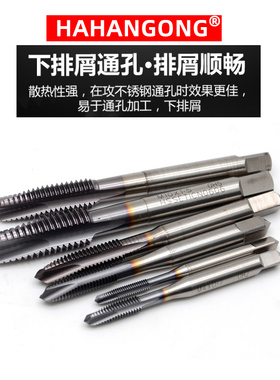 高性能镀钴TICN含钴机用螺丝攻先端螺尖螺丝攻不锈钢模具钢用进口