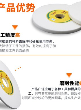 金信小磨床砂轮618平面M250手摇205*19.1*31.75工具磨60目精磨80