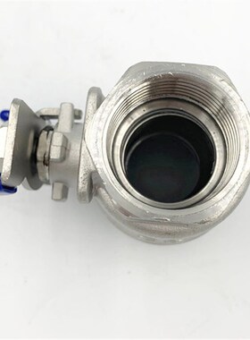 304不锈钢蝶柄二片式球阀蝶型两片式内螺纹蝴碟柄球阀 4分 6分