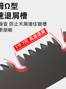 手工锯木工锯锯子家用小型手持手工快速折叠锯伐木锯锯树据木头神