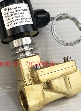 Sanlixin三力信特约店 SLB1WH02T1 AC220V电磁阀高温铜蒸汽阀包邮