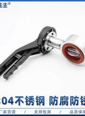 304不锈钢对夹式蝶阀卫生级鸭嘴手柄手动广式法兰阀门DN25 50 65