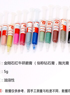 金刚石研磨膏 钻石抛光膏 金属玉石模具 油溶性镜面 红牛研磨膏
