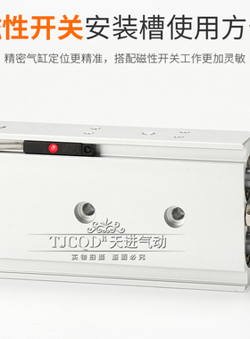 双轴双杆气缸TR小型气动CXSM6/10/15/20/25/32-10X20X25X30X35X50