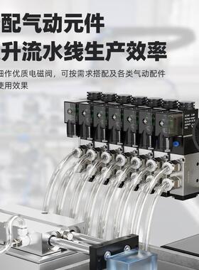 气动电磁阀24V电磁电阀电磁控制阀AC220V 4V410-15换向阀二位五通