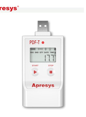 Apresys艾普瑞179PDF/TI超低温温度记录仪冷链箱疫苗冷藏车专用