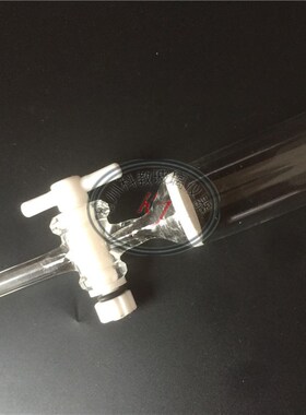 【可开票】标准口加压层析柱带砂芯聚四氟活塞色层分析柱80*800mm