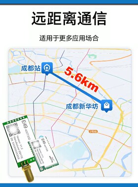 亿佰特工业级433无线模块射频通信GFSK调制低功耗高性价比IPX接口