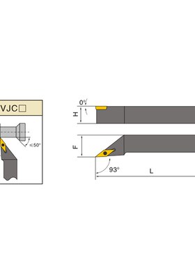 数控尖刀木工车刀93度外圆刀SVJCR1616H16/2020K16普通车床车刀杆