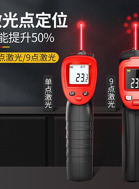 手持式测温枪高精度红外线测温仪手持温度计工业用商用红外测温器