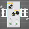 Hole board shelf tool wall hardware display rack wall-mounted multi-functional round hole hanging board hook material organizing shelf