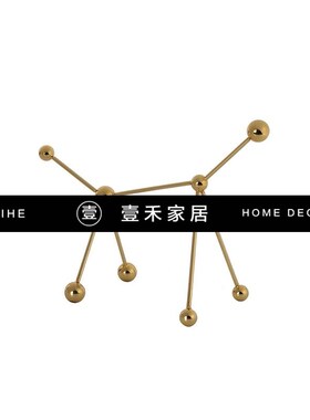 桌面客厅组合现代套装样展厅板间茶几果盘饰品装饰花瓶摆件极简