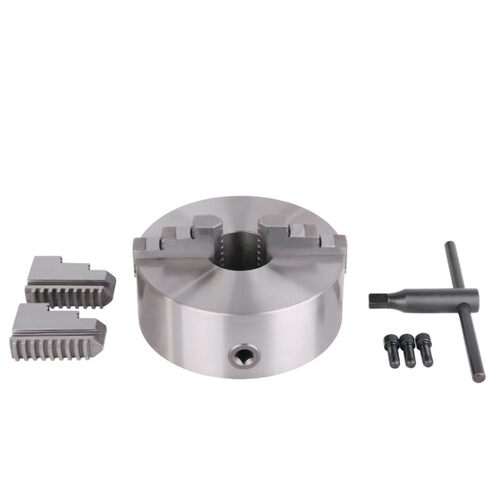 浙江园牌高精度k10-80二爪联动自定心卡盘125-400机床附件250真品 - 图2