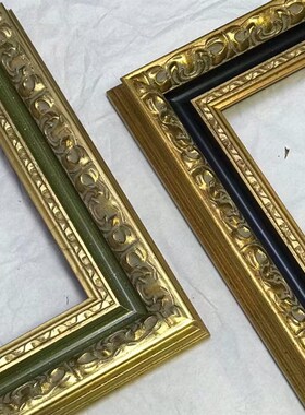 【可以定制】欧式经典黑金画框天隆大师画框镜框定制软装挂画装裱