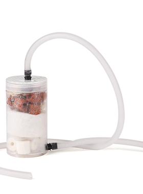 竹子流水器石槽鱼缸鱼盆过滤器水景喷泉风轮水车玄关摆件加湿增氧