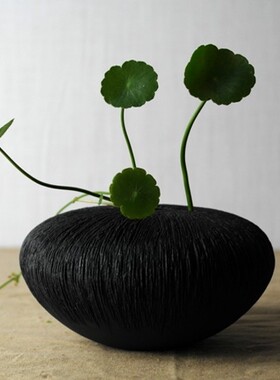 朴器 粗陶花瓶 家居装饰花艺摆件花盆 学院派纯手工创意花插花器