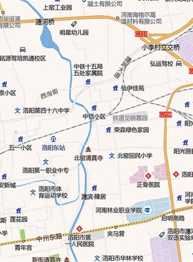 2024新款洛阳市地图贴图 办公室挂图 高清防水墙壁装饰画定制地图