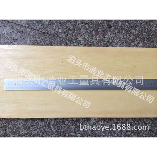 斜边直尺 车间用钢尺 检验平面直线平行度划线305 610 914 - 图2