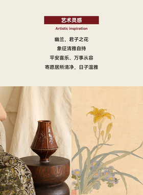 复古浮雕艺术大丹陶瓷正品花瓶