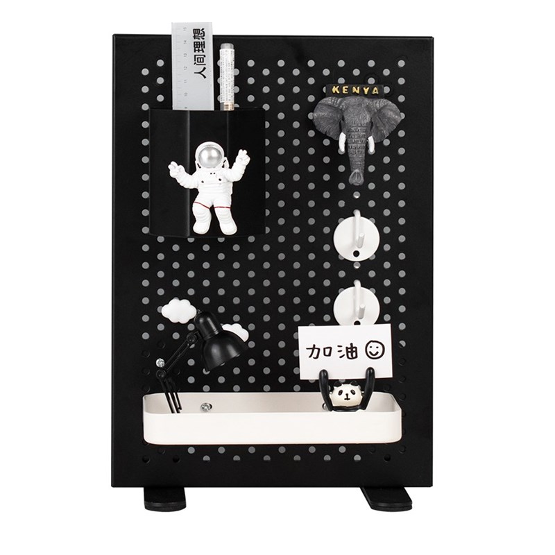Weimojishe Iron Desktop Perforated Board Storage Rack Free of Punching Decorative Rack Vertical Office Desk Storage Rack