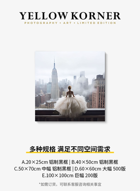 YELLOW KORNER法国原装进口《Roofs Of New York City》床头挂画