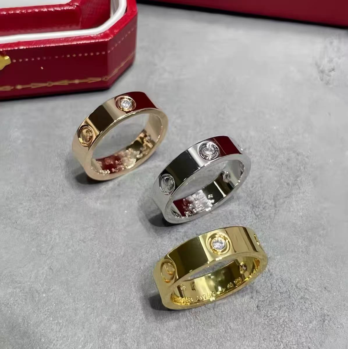 18K gold gypsophila and diamond couple ring