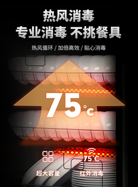 消毒柜迷你餐具碗筷保洁柜臭氧卧立台式桌面柜商用家用烘干
