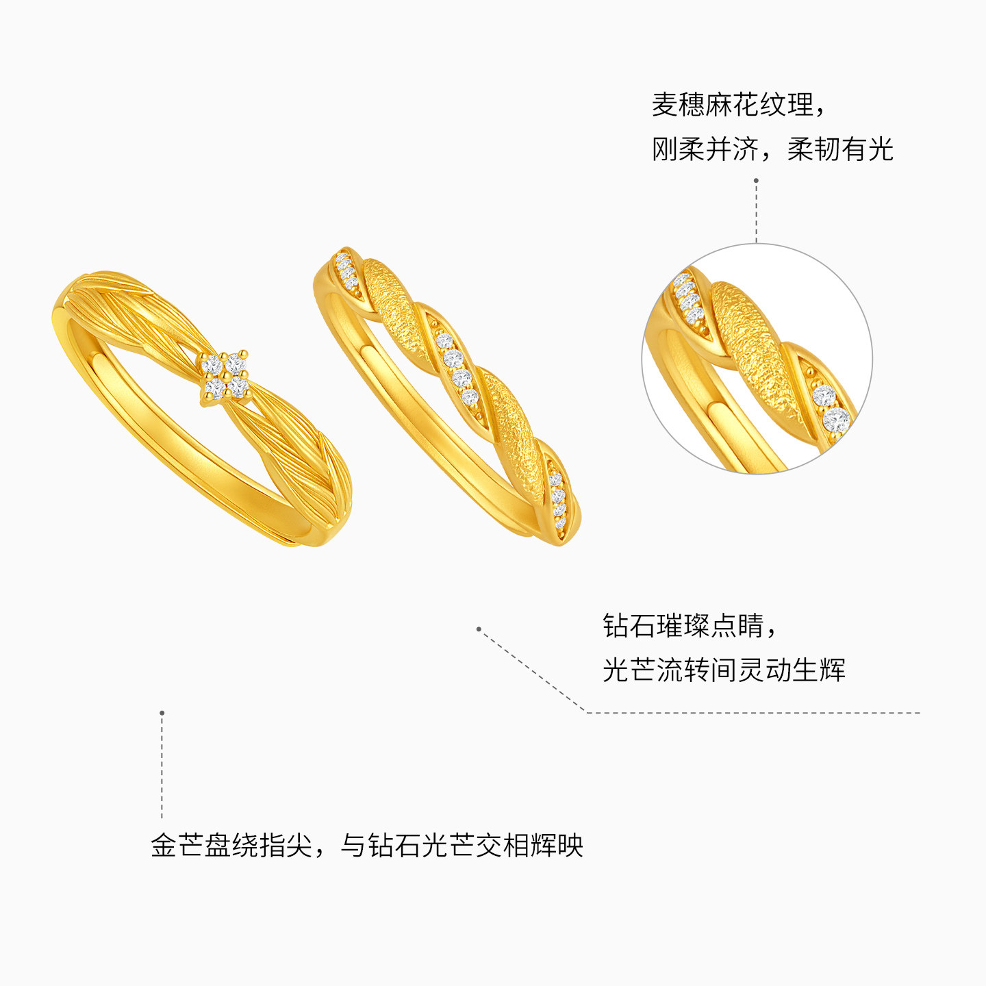 Chao Acer Yufan gold diamond ring