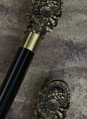 星辰铸造战锤40K机械神教主题工艺雨伞 黑色110cm花布制