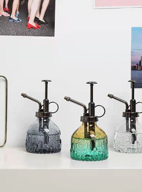 【迷你玻璃喷壶】浇花家用喷水壶消毒专用洒水壶气压式喷雾喷头