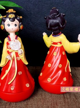 网红不倒翁小姐姐西安文创旅游纪念品小礼物陕西特色礼品摆件生日