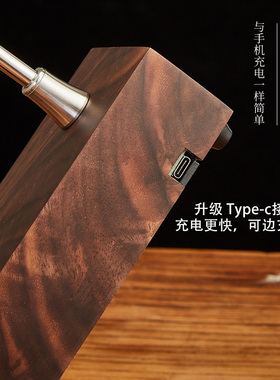 胡桃木抽水器桶装水上水器高档加水器桌面电动吸取出水器充电式