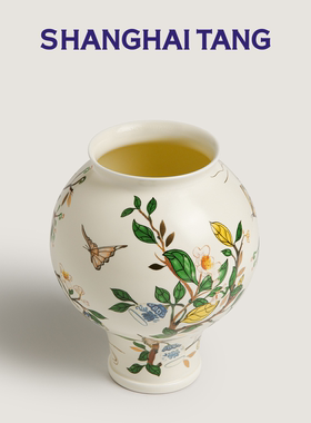 上海滩四季茶香花瓶摆件