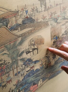 若奈私人收藏!黄铜雕画《十二景秋》立体浮雕山水风中式玄关画